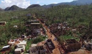Images aériennes du sud-ouest d'Haïti, dévasté