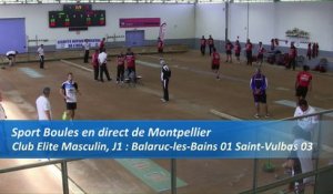Premier tour, tir rapide en double, Club Elite Masculin, J1, Balaruc-les-Bains contre Saint-Vulbas, saison 2016-2017