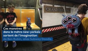 Un artiste new-yorkais fait entrer des monstres dans le métro