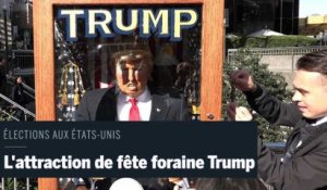 Une attraction de fête foraine à l'effigie de Trump "prédit l'avenir"