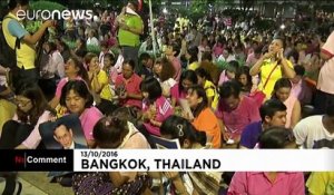 Thailand: Crowds mourn following news of King's death