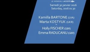 #5 BARTONE/KOSTYUK (LAT/UKR) vs. FISCHER/RADUCANU (USA) - Finale double filles - Les Petits As 2016