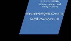 #4 Alexander GAPONENKO (ISR) [9] vs. Dawid TACZALA (POL) [2] - 1/4 finales - Les Petits As 2016