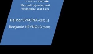 #6 Dalibor SVRCINA (CZE) vs. Benjamin HEYNOLD (GBR) - 2ème tour tableau final - Les Petits As 2016