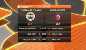 Basket - Euroligue (H) : Fenerbahçe s'impose de justesse face à Bamberg