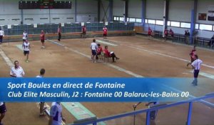 Tir progressif, premier tour, Club Elite Masculin, J2, Fontaine contre Balaruc, Sport Boules, saison 2016-2017