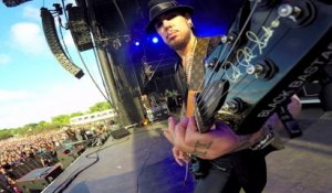 Caméra GoPro sur une guitare au festival de Lollapalooza à Chicago - Jane's Addiction Dave Navarro