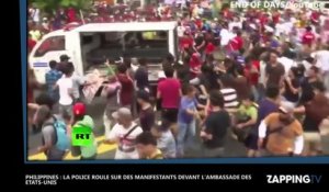Philippines : La police roule sur des manifestants devant l’ambassade américaine