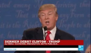Présidentielle US - Dernier débat - Trump : "Vladimir Poutine ne respecte pas Clinton, ni Obama"