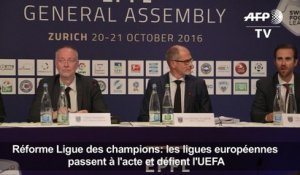 Ligue des champions: les ligues européennes défient l'UEFA