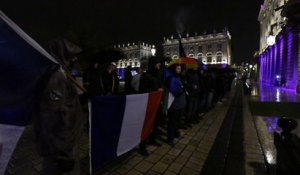 Manifestation des policiers sur la place Stanislas à Nancy