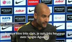 Man. City - Guardiola : ''Je veux qu'Aguero reste''