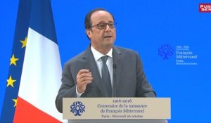 Hollande : "Mitterrand voulait présider pour tous"