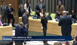 Prix Sakharov 2016 à 2 Yézid rescapées de l'esclavage sexuel de DAESH
