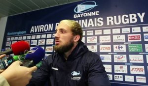 Avant Aviron Bayonnais - Racing : Jean Monribot évoque "la pression sur les épaules" des Bayonnais