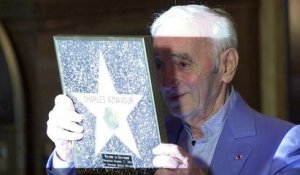 Charles Aznavour honoré à Hollywood