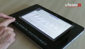 Une tablette tactile en braille pour les non-voyants