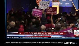 Donald Trump évacué d’urgence par les services secrets en plein meeting (Vidéo)