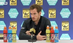 Masters 1000 de Paris-Bercy - Murray : "Sur le court je n'étais plus nerveux"