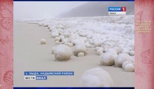 Des centaines de boules de neige énormes en sibérie ! Ballons de foot LOL