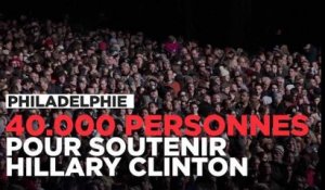 Barack et Michelle Obama, Bruce Springsteen et Bill Clinton soutiennent Hillary Clinton devant 40.000 personnes à Philadelphie