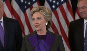 Hillary Clinton s'exprime pour la première fois après sa défaite
