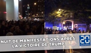 Nuit de manifestations après la victoire de Trump aux États-Unis