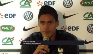 Foot - Amical - Bleus : Varane «Pas mal d'émotions»