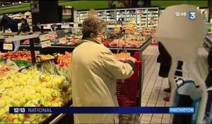 Supermarchés : un robot pour porter les courses