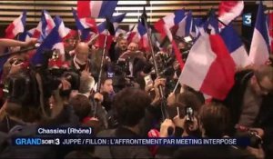 Primaire de la droite : Juppé et Fillon s'affrontent par meeting interposé