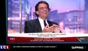Luc Ferry confond Marine Le Pen et Claire Chazal