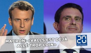 Primaire socialiste: Pour Macron, Valls «est déjà allé trop loin»