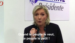 Présidentielle 2017 : l’appel de Marine Le Pen à s’inscrire sur les listes électorales