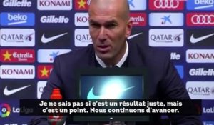 Clasico : Zidane savoure le nul obtenu par le Real Madrid