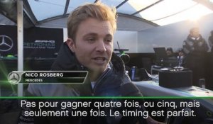 F1 - Rosberg célèbre dignement son titre
