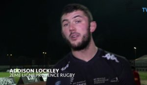 Addison Lockley après Tarbes / Provence Rugby