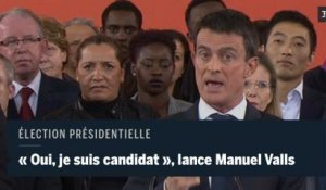 Manuel Valls : "Oui, je suis candidat"