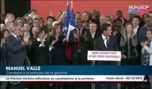 Primaire à gauche: Manuel Valls candidat, démissionnera mardi du gouvernement de François Hollande