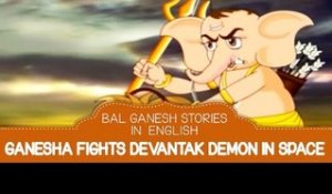 Ganesha Fights Devantak Demon In Space - Bal Ganesha Story In English | Story For Children