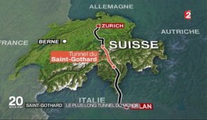Saint-Gothard : le plus long tunnel du monde ouvert en Suisse