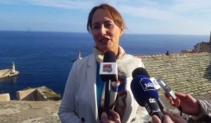 Visite en Corse de Ségolène Royal entre Parc Naturel Marin, centrales électriques au gaz naturel et énergies renouvelabl