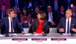 Débat primaire: Regardez Manuel Valls et Benoît Hamon arriver sur le plateau et se serrer la main ... poliment