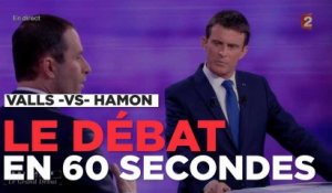 Valls contre Hamon : le débat d'entre-deux tours en 60 secondes