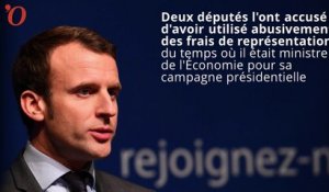 Accusé d'avoir abusé de frais de représentation à Bercy, Macron met les choses au point