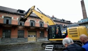 Saint-Quentin : démolition de la friche du Maréchal-Juin