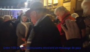 Tournai: rassemblement au pied du Beffroi pour la Syrie, des bougies contre le bombes
