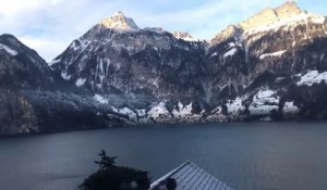 La vue de cet hôtel en Suisse est remarquable !