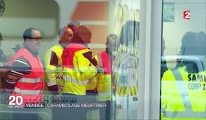 Vendée : cinq morts et de nombreux blessés dans un carambolage