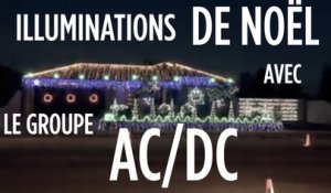 Illuminations de Noël au rythme d'AC/DC