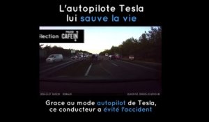 L'autopilot Tesla évite un accident